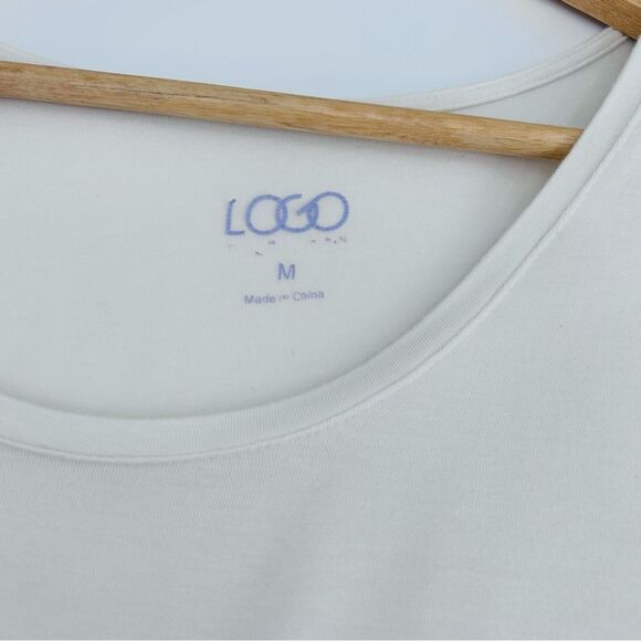 LOGO off white cream knit tunic top size medium - Picture 6 of 6